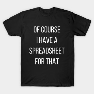 Funny Actuary Slogan Gift T-Shirt